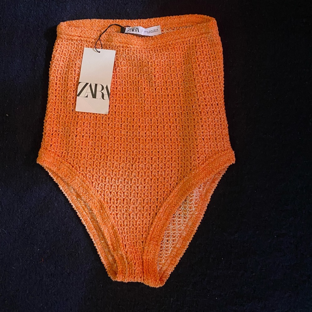 Zara high waisted knitted bikini bottoms